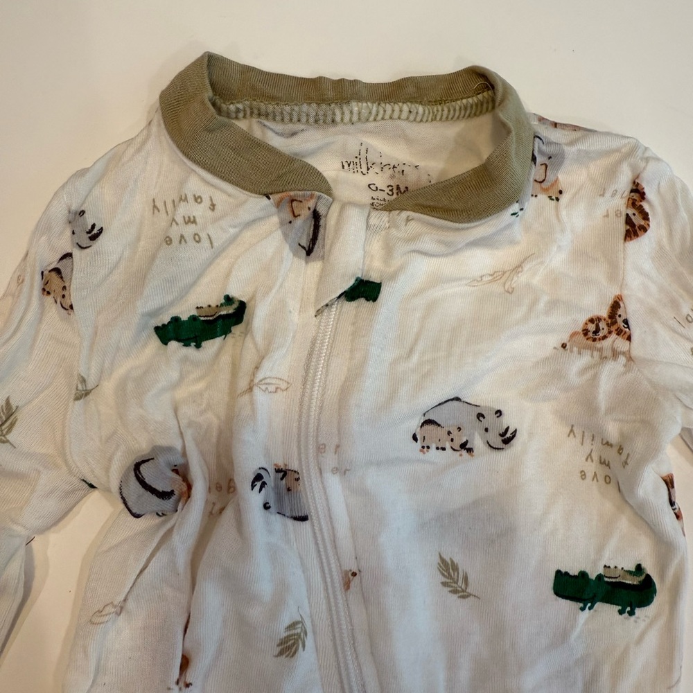 Adorable Animal Print Kids One Piece - Picture 2 of 2